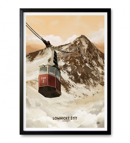 Poster Lomnický štít Obrázek pro Poster Lomnický štít